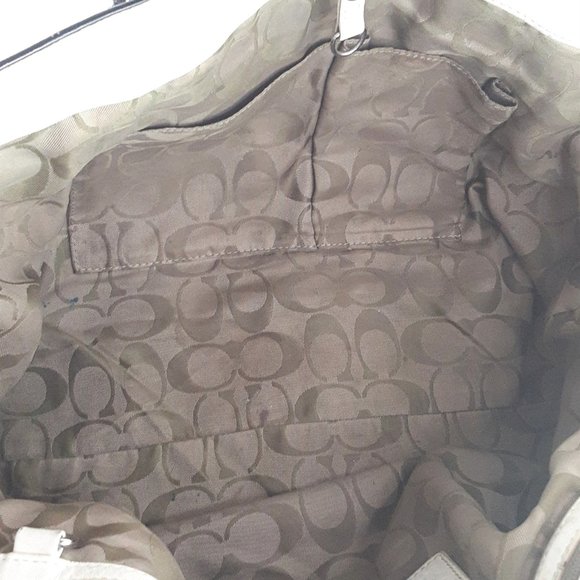 Coach Patent Leather Large Gallery Tote Bag Handbag Shoulder Purse Y2k #9789 - Picture 7 of 7